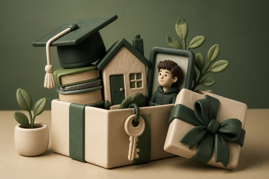 Gift for a 20-year-old: study, home and identity