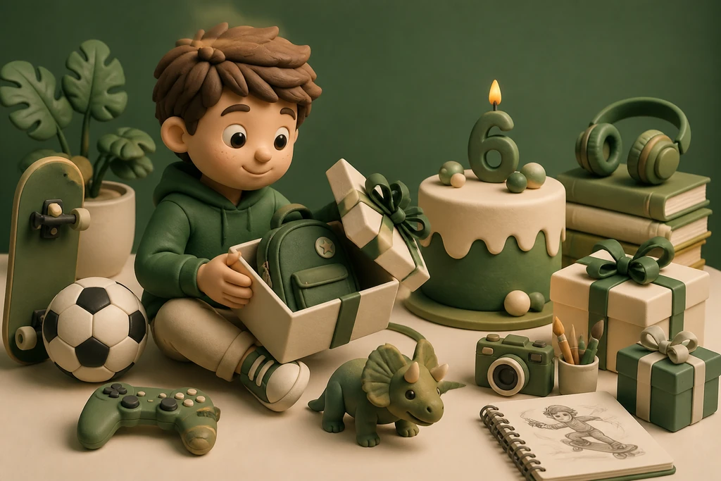 Gift for a 6-year-old: school age with their own taste