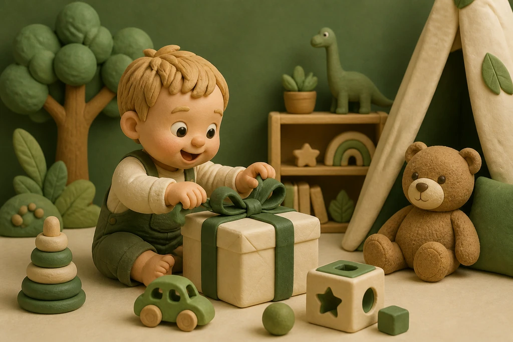 Gift for a 2-year-old toddler: safe and exploratory