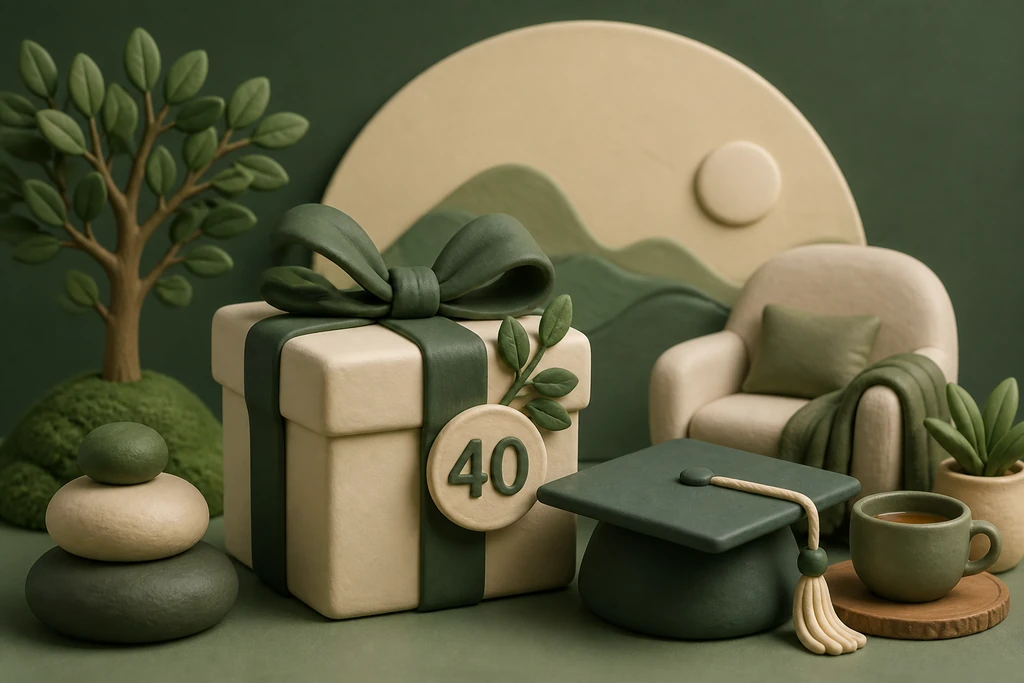 Gift for a 40-year-old: meaning and calm