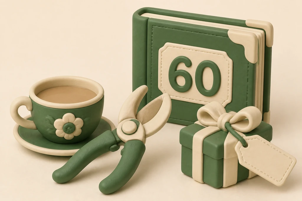 Gift for a 60-year-old: milestone and appreciation