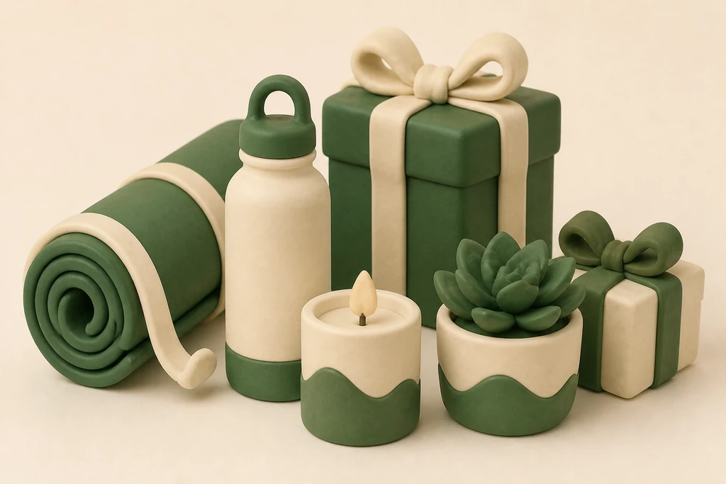 Gifts for yoga and wellness: mat, calm and self-care