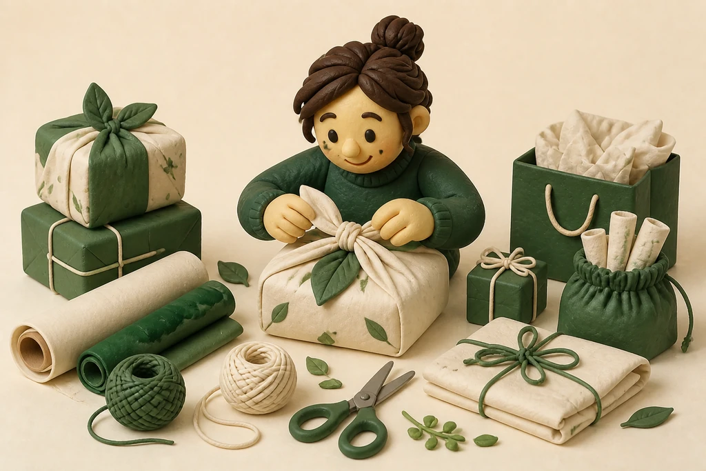 Sustainable wrapping: reusable and stylish