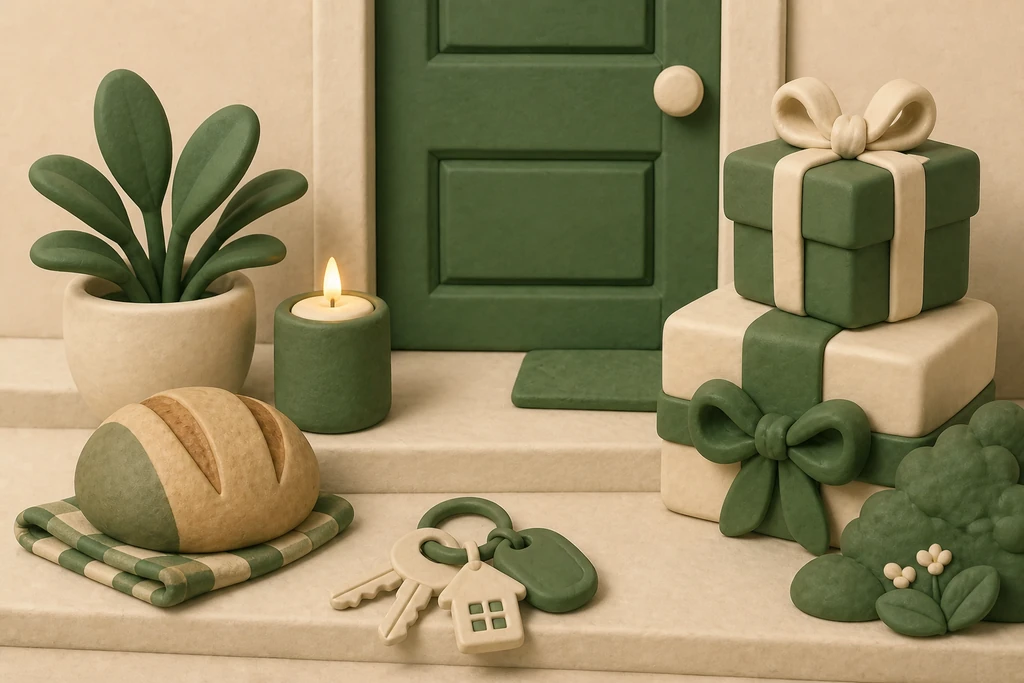 Housewarming gift: welcome to the new home