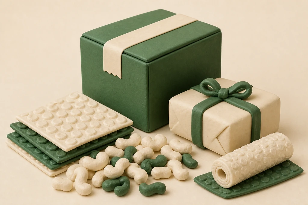 Wrapping for shipping: protective and festive