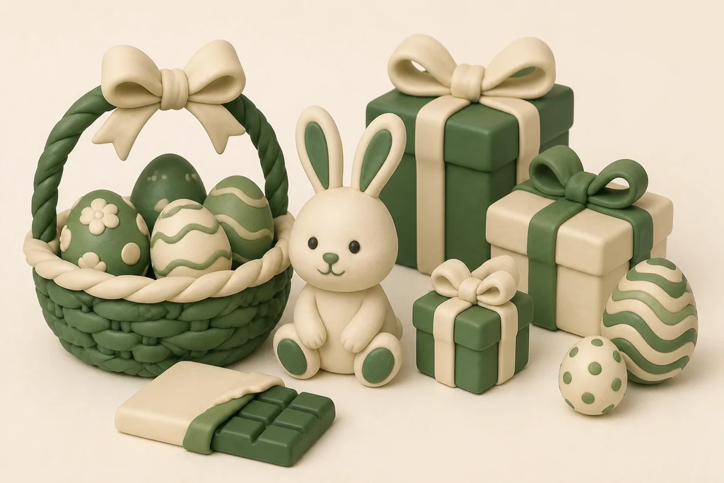 Easter gifts: spring, chocolate and cosiness