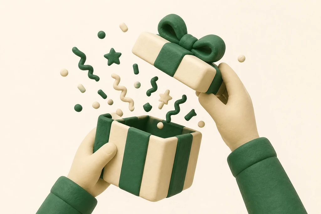 Making a surprise: creative wrapping with a story